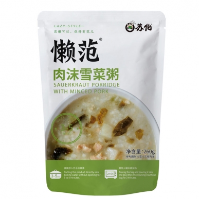 山東肉沫雪菜粥